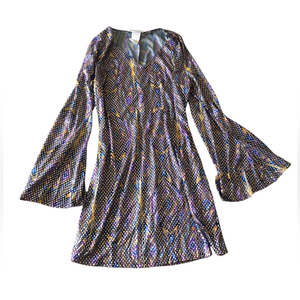 California Costume Collection Long Sleeve Sparkly Dress